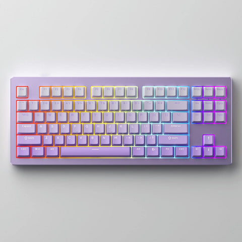 Monsgeek M3W Purple - Akko V3 Cream Yellow Pro