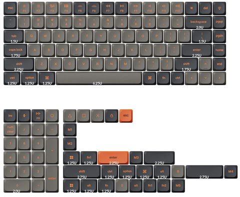 Keycapy Keychron Low Profile Carbon